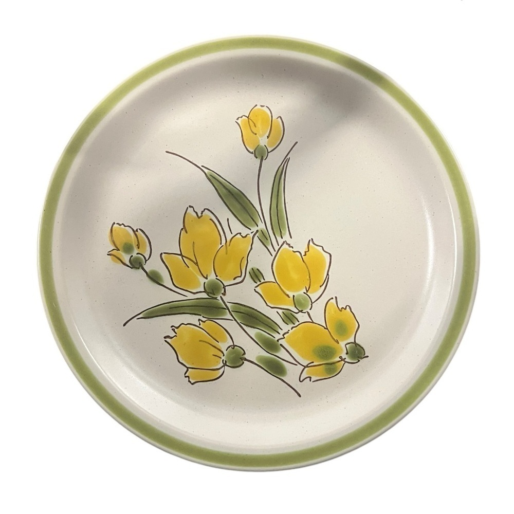 Vintage Stonybrook Stoneware Japan Spring Collection Floral Dinner Plate 10.5”